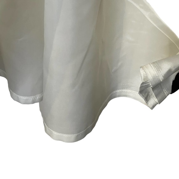 Carmen Marc Valvo Colorblock Fit & Flare Dress White Polka Dot Skirt Women 6 NWT - Picture 5 of 8